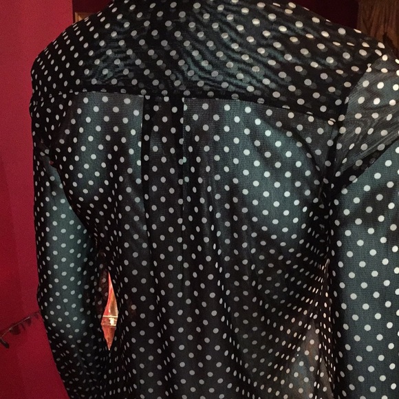 INC PETITE POLKA DOT BLOUSE SIZE MP - Picture 5 of 6